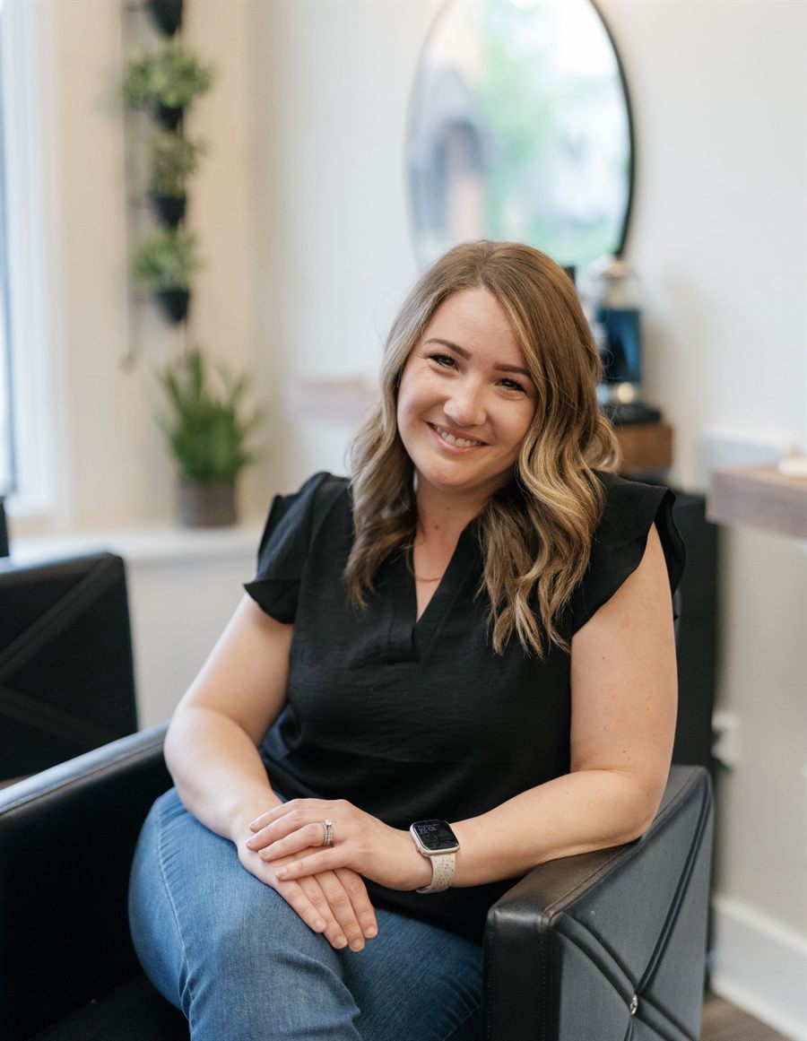 Lauren, co-owner and stylist at ELAN + elle hair co.