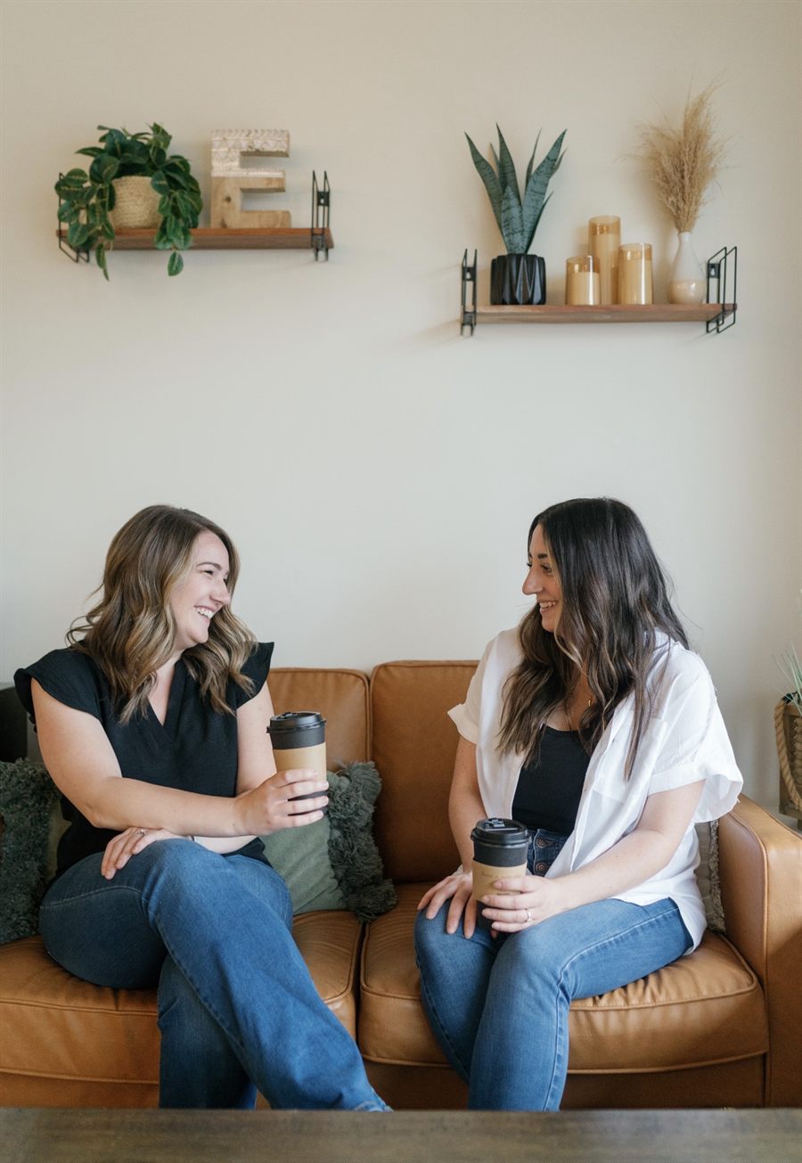 Amanda and Lauren of ELAN + elle hair co. in the salon