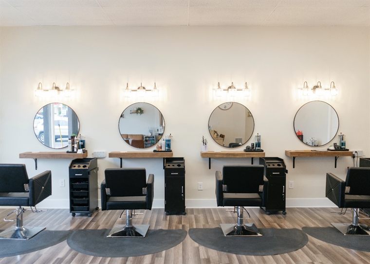 Styling stations at ELAN + elle hair co.