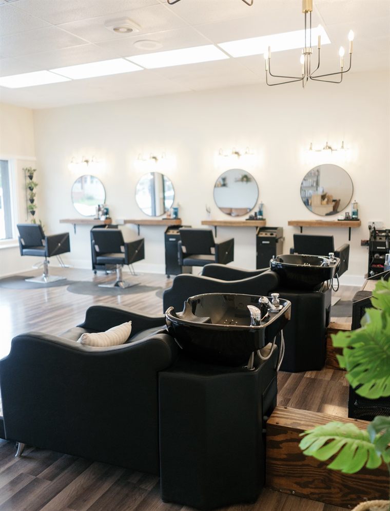 Shampoo bowls at ELAN + elle hair co.